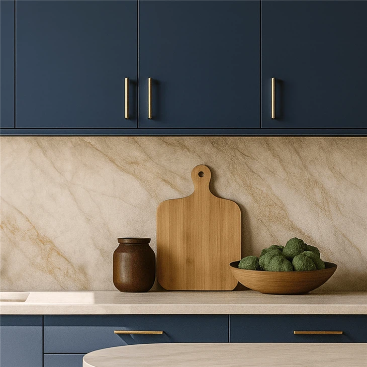 Blue Lacquer Kitchen Cabinets high quality