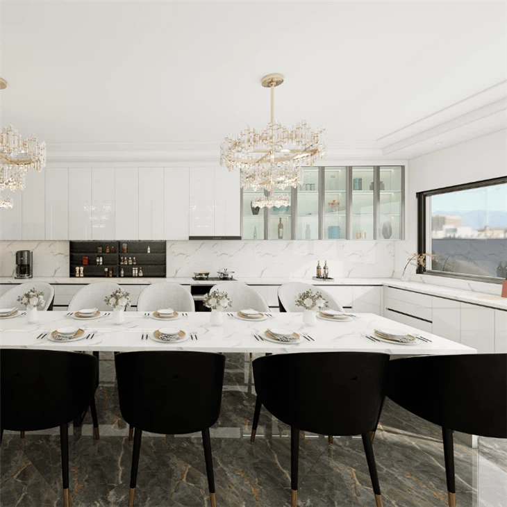 High Gloss White Lacquer Kitchen Cabinets best