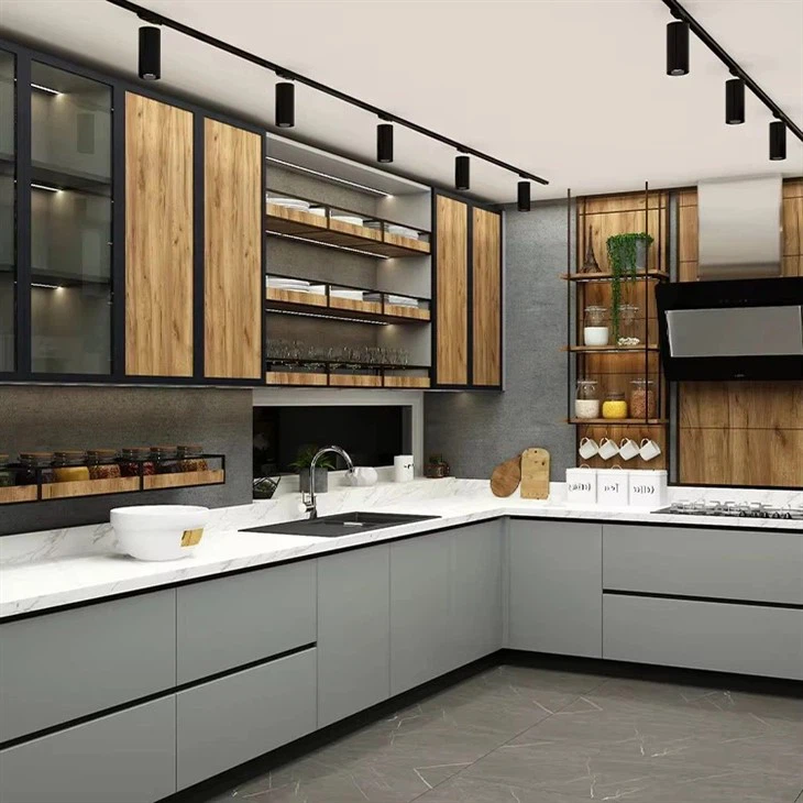 Lacquered Glass Kitchen Cabinets